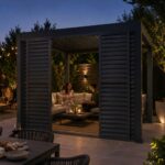 Urban 3.6 Adjustable Louvre Sliding Door Side Wall - Grey - Image 3